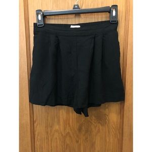 Black cotton shorts